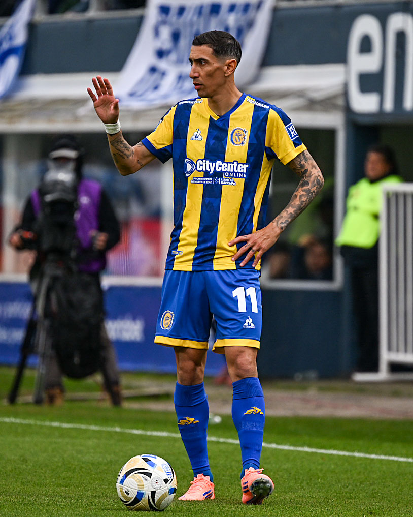 Di María marcó el tercer gol de Rosario Central ante Gimnasia.