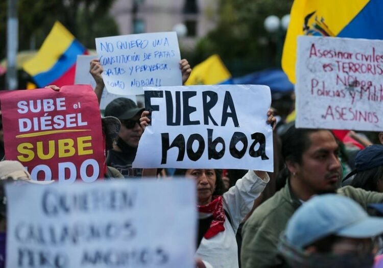 El comunero indígena, Efraín Fueres, falleció tras recibir un impacto de bala en la manifestación.