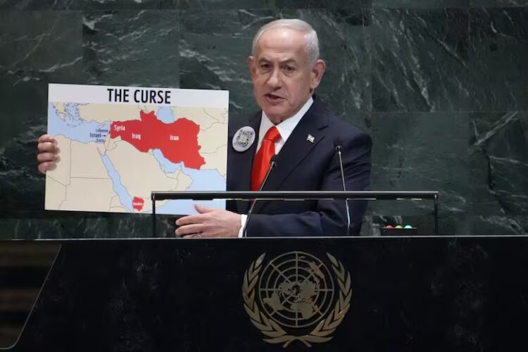 En su discurso, Netanyahu rechazó el Estado palestino y advirtió sobre Irán.