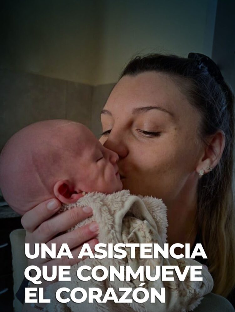 Gracias a la reacción inmediata del policía, la pequeña Fran volvió a respirar.