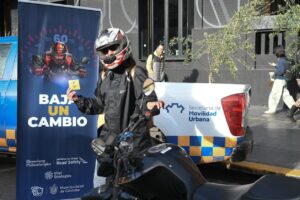 Las calles de Córdoba amanecieron pintadas: la campaña de seguridad vial