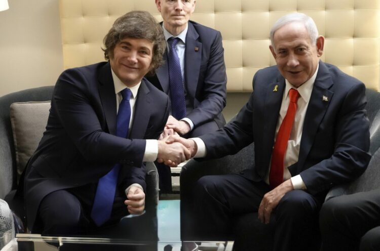 Javier Milei volvió a rendirle pletesías a Benjamín Netanyahu.