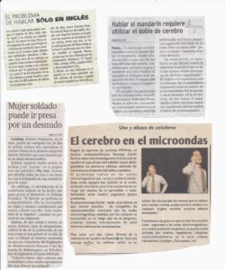 Nuestras noticias en las clases universitarias: el saludo y recuerdo de una lectora