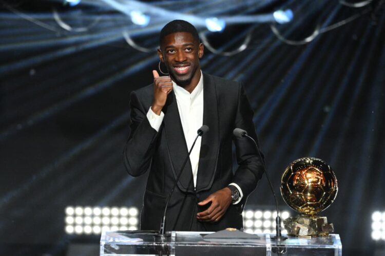 Ousmane Dembélé se coronó como el mejor futbolista del mundo.