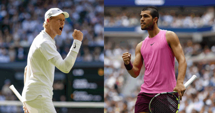 El italiano Jannik Sinner (1°) y el español Carlos Alcaraz (2°) se enfrentarán este domingo en la final del US Open.