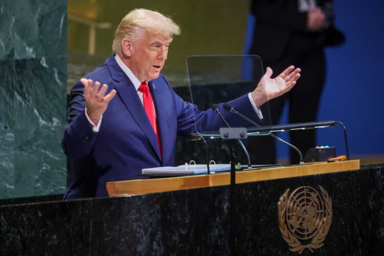 En un discurso de casi una hora, Trump habló ante la Asamblea General de las Naciones Unidas, en Nueva York.