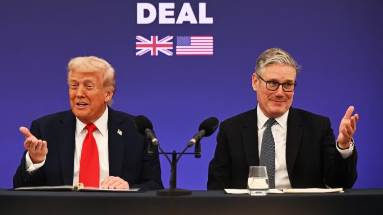 Trump expresó su desacuerdo con Starmer sobre la cuestión palestina.