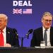 Trump expresó su desacuerdo con Starmer sobre la cuestión palestina.