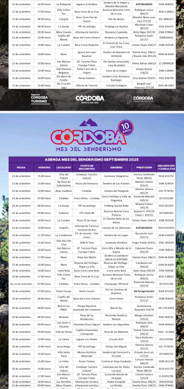 Córdoba celebra 10 años del mes del senderismo con más de 90 actividades Córdoba celebra 10 años del mes del senderismo con más de 90 actividades