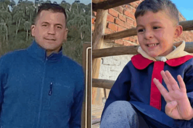 Cristian Sergio Fink y su hijo Alvaro Fink Olariaga.
