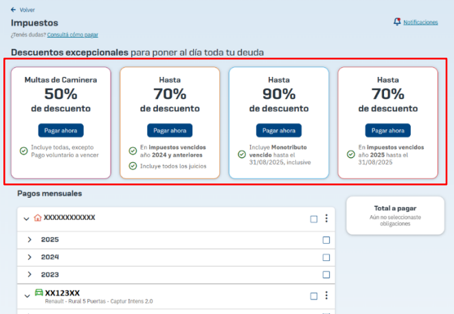 Paso a paso, cómo acceder a los descuentos de Rentas Córdoba