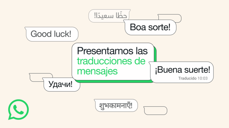 WhatsApp agiliza la traducción de mensajes.