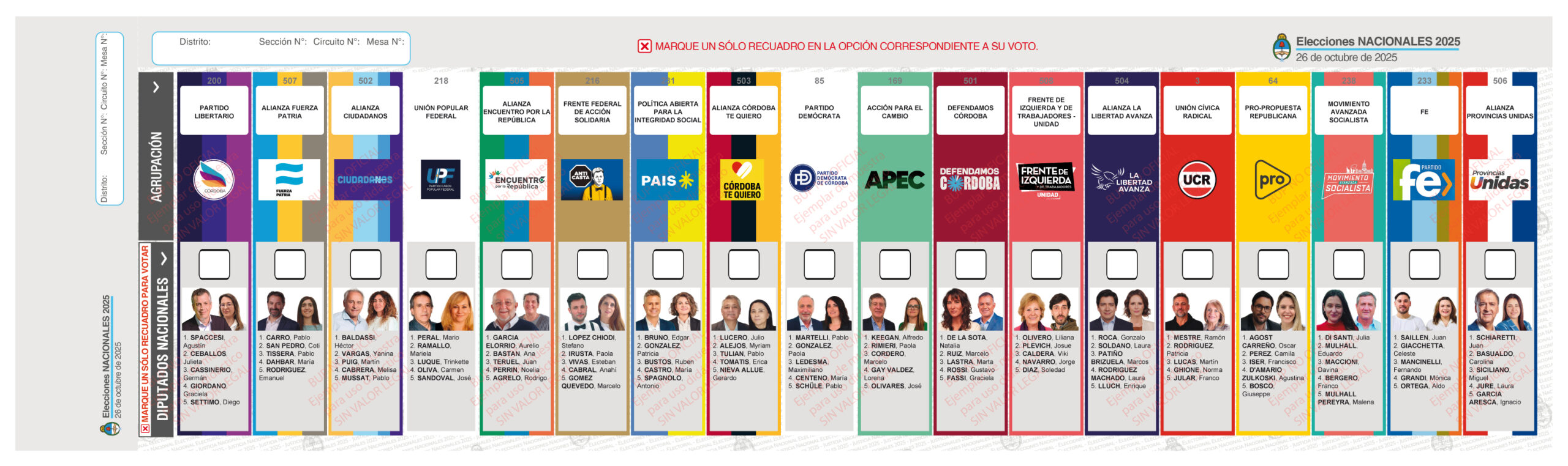 Boleta Única de Papel: cómo se vota y qué cambia en las elecciones nacionales Boleta Única de Papel: cómo se vota y qué cambia en las elecciones nacionales