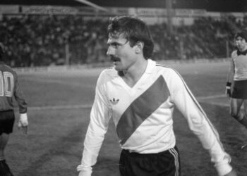 Eduardo Saporiti nació en Alcira Gigena y disputó 338 partidos oficiales con el “Millonario” entre 1976 y 1987.