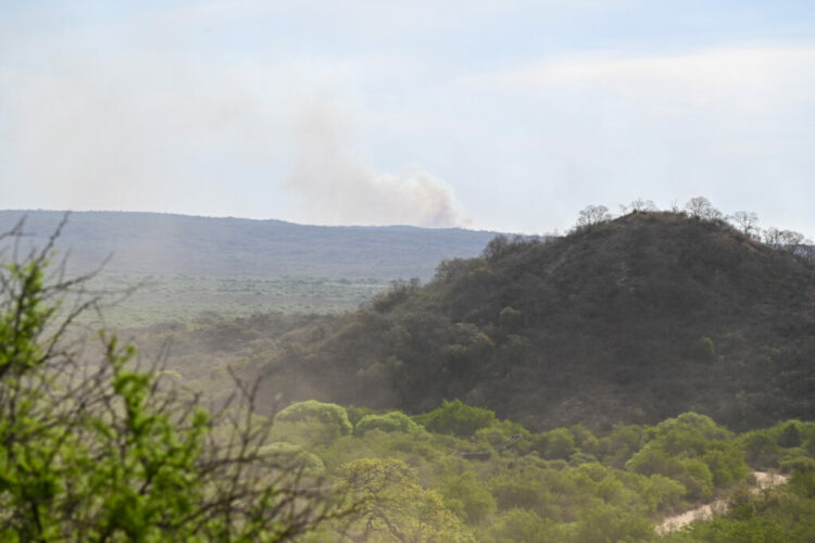 El incendio de Guasapampa ingresó al Parque Nacional Traslasierra