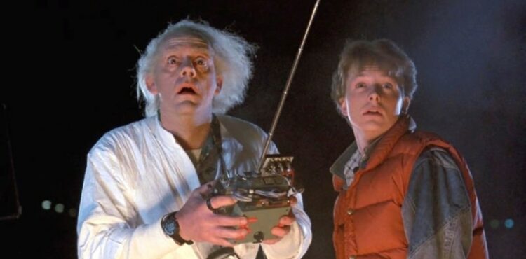 Escena de "Volver al Futuro II" proyectada en 1989.