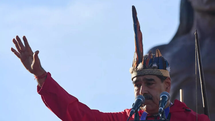 Nicolás Maduro el 12 de octubre de 2025, Día de la Resistencia Indígena en Venezuela.