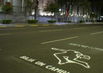 Una de las campañas de concientización: Bajá un cambio.