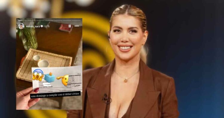 Según su publicación, Wanda cumpliría "con su deber cívico".