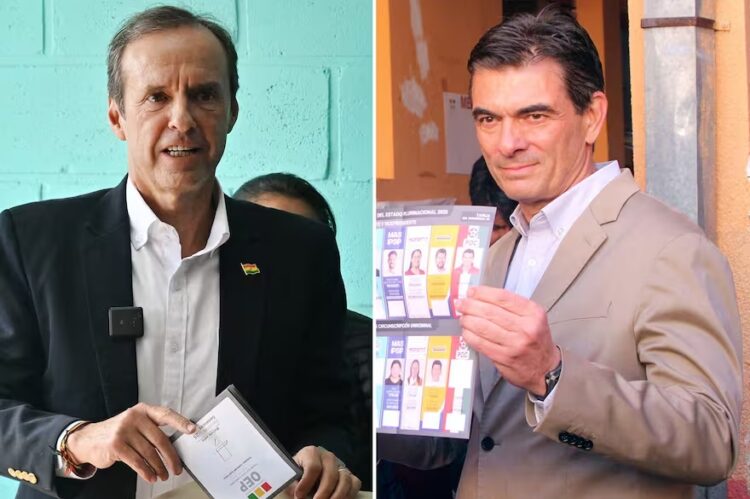El candidato de Alianza Libre, Jorge "Tuto" Quiroga, y el postulante del Partido Demócrata Cristiano, Rodrigo Paz Pereira, se enfrentarán en el balotaje del domingo 19 de octubre.