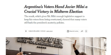 Medios internacionales destacaron la victoria de Milei y el giro político de Argentina Medios internacionales destacaron la victoria de Milei y el giro político de Argentina