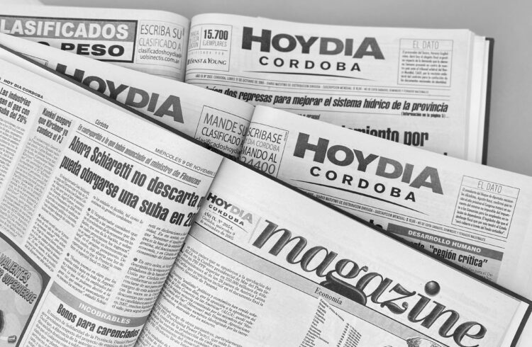 La tapa de Hoy Día Córdoba hace exactamente 25 años