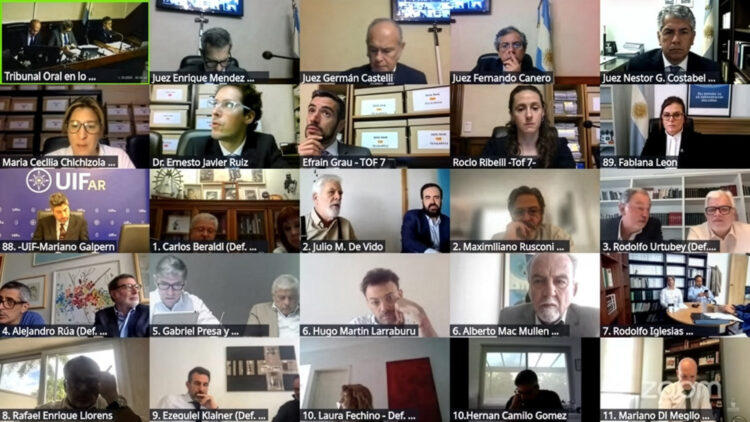 Audiencia del juicio por la causa cuadernos de las coimas.