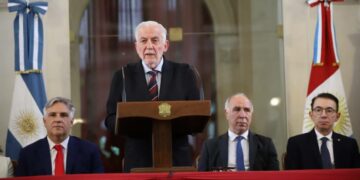 El TSJ celebró 100 años de su creación: "Sin justicia, la libertad se convierte en privilegio" El presidente del Tribunal Superior de Justicia (TSJ), Luis Eugenio Angulo.