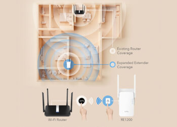 Extensor de rango Wi-Fi AC 1200 Mesh.
