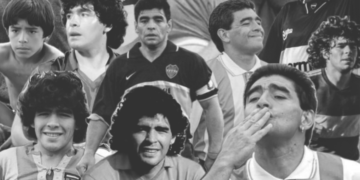 Collage de Diego Armando Maradona.