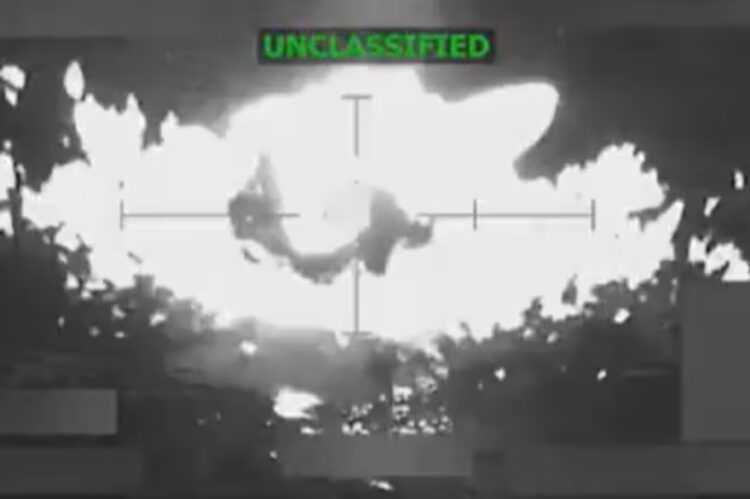 Captura del video publicado por Pete Hegseth secretario de Defensa de Estados Unidos.