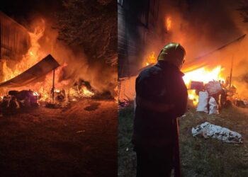 Incendio destruyó un tinglado y un vehículo en Villa Corina