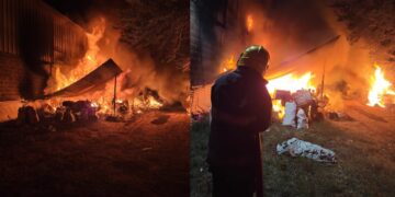 Incendio destruyó un tinglado y un vehículo en Villa Corina