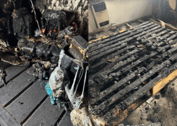 Incendio en barrio Las Margaritas.