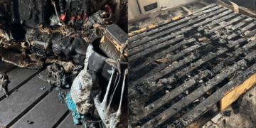 Incendio en barrio Las Margaritas.