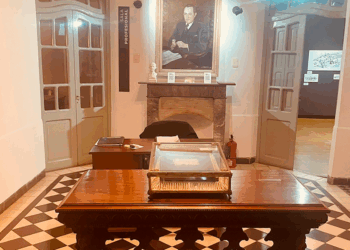 La histórica casona está ubicada en Mariano Moreno 270, en la ciudad de Villa María.