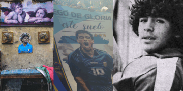 Los clubes donde brilló Maradona recordaron al Diez