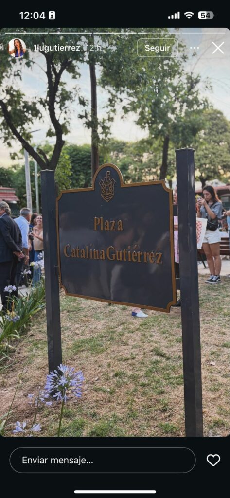 Inauguraron la plaza Catalina Gutiérrez.