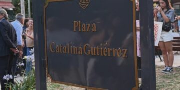 Inauguraron la plaza Catalina Gutiérrez.
