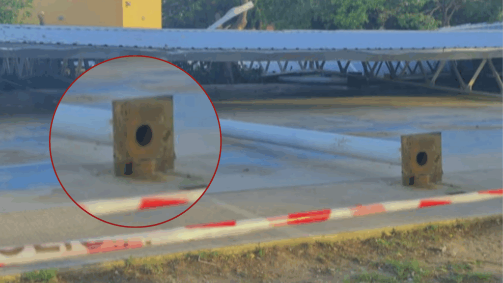 Tormenta en Miramar de Ansenuza: se derrumbó parte del Polideportivo Social en construcción