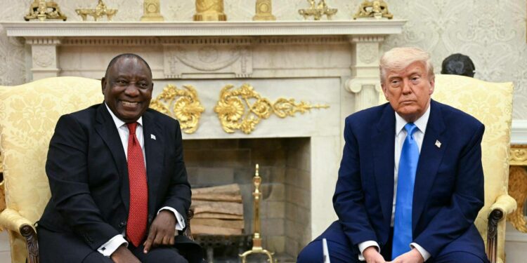 Las tensiones bilaterales entre Trump y Ramaphosa comenzaron después de que el mandatario estadounidense acusara a Sudáfrica de perpetrar un supuesto genocidio contra la población blanca.