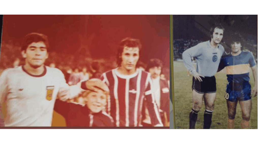 Fotos: Archivo fotográfico personal de Beccerica. José Beccerica y Diego Maradona.