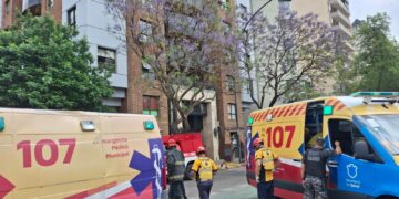 Incendio en un edificio de Nueva Córdoba: un hombre fue asistido por quemaduras Incendio en un edificio de Nueva Córdoba: un hombre fue asistido por quemaduras