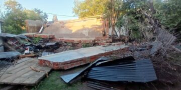 Una explosión en La Calera causó daños materiales en una vivienda Una explosión en La Calera causó daños materiales en una vivienda