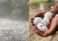 Fuerte tormenta con caída de granizo azotó el valle de Calamuchita y otras zonas serranas