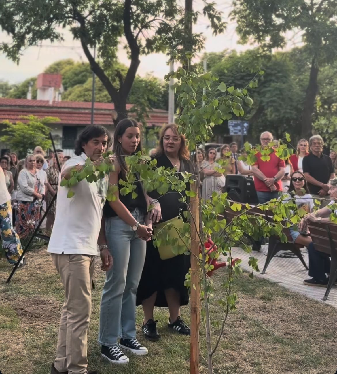 Inauguraron una plaza en memoria de Catalina Gutiérrez