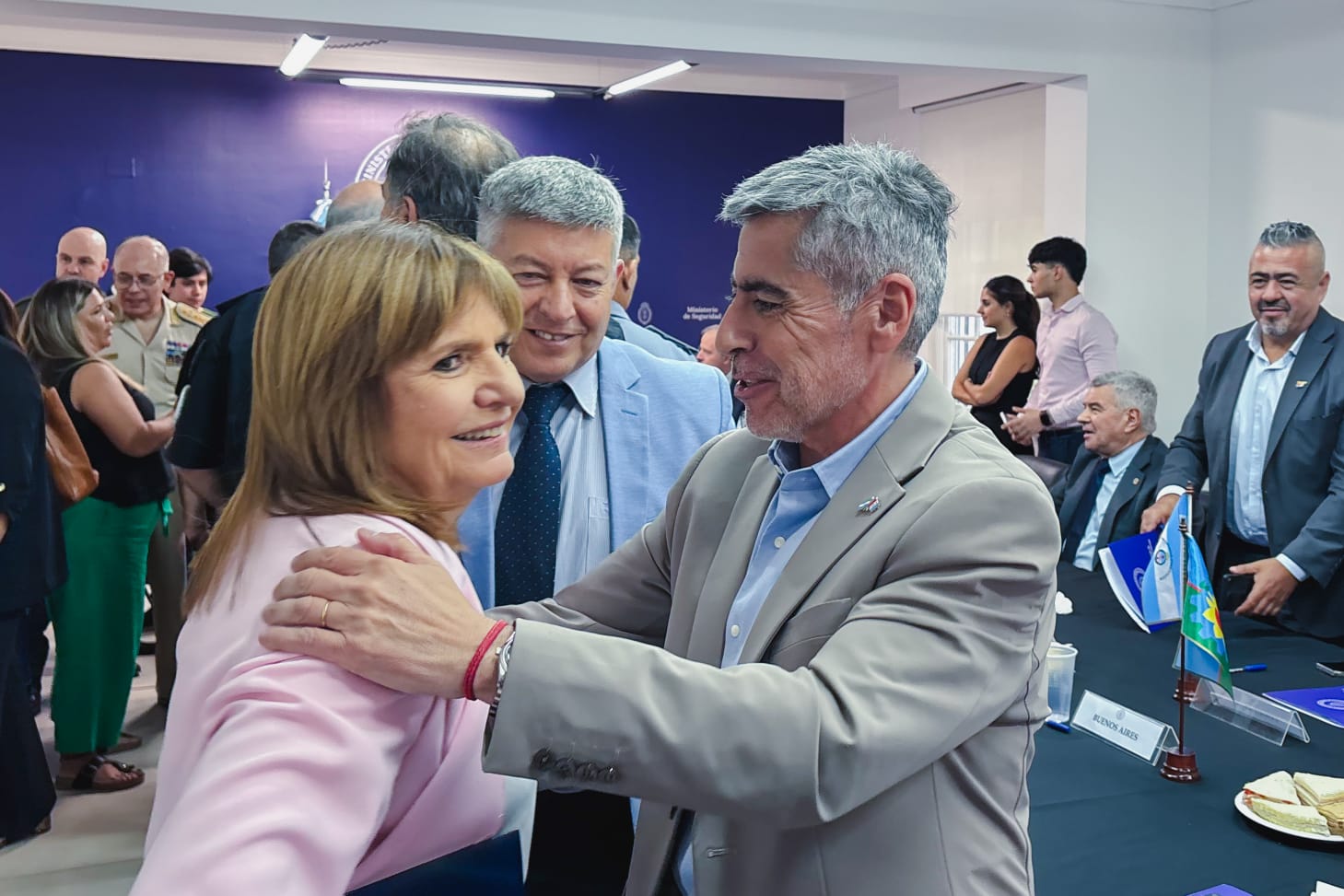 Juan Pablo Quinteros se reunió con Patricia Bullrich y Alejandra Monteoliva