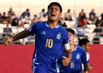 La Selección Sub 17 goleó 7-0 a Fiyi, cerrando la fase de grupos con autoridad