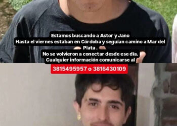 Dos jóvenes tucumanos desaparecidos en Córdoba