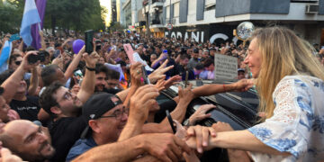 Milei reunió a su militancia local en el Paseo del Buen Pastor Milei reunió a su militancia local en el Paseo del Buen Pastor